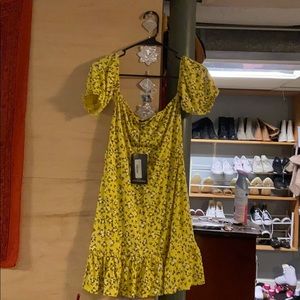 Off the shoulder mini dress